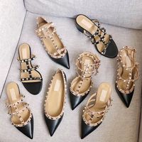 Wholesale Designer sandals Spikes High Heels cm Genuine leather Sexy Dress Shoes High Heels Women Shoes Nude Black Pump Patent strap Shoes