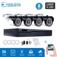 Eyes.sys H.265 4CH POE CCTV 4PCS HD 2.0MP Audio IP Camera Home Security System