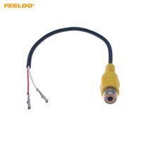 Wholesale FEELDO Car RCA Female Connector With Wire Crimp Pin Terminal For DIY Installation
