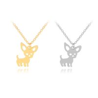 Wholesale Puppy Necklace New Cute Chihuahua Pet Pendant concise Necklaces for Women Choker Ketting Jewelry Gifts Love My Pet Animal Dog Necklace
