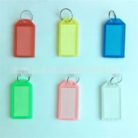 Wholesale Household Sundries Plastic Key Buckle Flipping Lid Multi Color Signboard Luggage Keys Red Yellow Blue Label Tag cy
