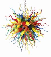 Wholesale Traditional Round Blown Glass Chandelier Energy Saving Chihuly Style Pretty Wedding Decoration Rustic Pendant Lighting