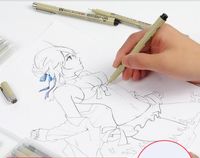 Wholesale Japanese cherry needle pen drawing hook line comic stroke pen design hand painted pen drawing set