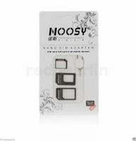 Wholesale 4 In Noosy Nano Micro SIM Card Adapter Eject Pin For Huawei Xiaomi Iphone MAX XS XR X SIM Card Retail Box Samsung