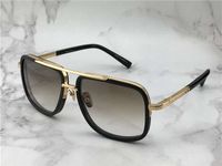 Wholesale Luxury Mens Luxury Square Pilot Sunglasses gold brown Gradient Titanium Designer Fashion Brand Drive Sun glass Eyewear Summer New with Box