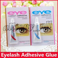 Wholesale Drop shipping with packing Practical Eyelash Glue Clear white Dark black Waterproof False Eyelashes Adhesive Makeup Eye Lash Glue makeup