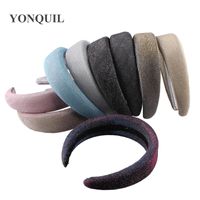 Wholesale New Fashion CM Thick Velvet BlingBling Headbands Round Vintage Women Hair Accessories Hair Band Headwear Plastic Hairbands