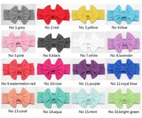 Wholesale Kids Hair Accessories All Cotton Headband Messy Bow Headwrap Sweet Headwear Colors Available
