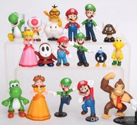 SUPER Mario Odyssey fuoco Luigi Figura giocattolo Super vinile plastica Doll 5.5/"