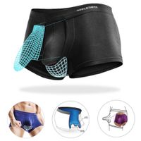Wholesale Boxer Health Underwear Men Sexy Breathable Bulge Pouch penis Soft panties Shorts Elephant nose Trunks male cueca masculina