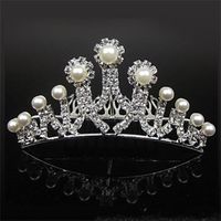 Wholesale 18007 Cheap Crowns Popular Beautiful Hair Accessories Comb Crystals Rhinestone Bridal Wedding Party Tiara inch inch
