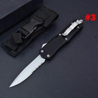 Wholesale On Sale DHL Fast Shipping A07 Large AUTO Tactical Knife Models optional White Titanium Blade Styles EDC Pocket Knives With Nylon Bag