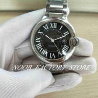 Wholesale New Sports Good Quality Black Dial Men s Automatic Movement Mechanical Watch Mens MM Stainless Steel Strap WristWatches