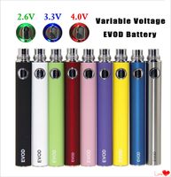 Wholesale eGo Variable Voltage Evod VV Preheat vape pens battery mah twist ecigarette spinner vapor pen e cigs oem available
