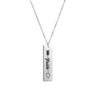 Wholesale ZDM0011 Best selling latest design Valentine s Day gift custom engraved stainless steel necklace couple jewelry