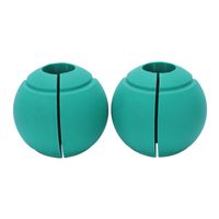 Wholesale 1 Pair Lifting Hand Grips Weight Lifting Barbell Grips Gym Workout Kettlebell Dumbbell Pull Up Bar Handle Thick Pad Green