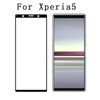 Wholesale For Sony Xperia Full Glue D Silk Print Full Cover High Clear Tempered Glass Screen Protector
