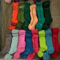 Wholesale Women Girls Stockings High Socks Fashion Socks Sports Football Cheerleaders Long Socks Cotton Leg Warmers Multicolor Fast Shipping