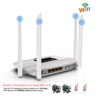 Wholesale of Mbps Unlocked G LTE Wifi Router Indoor G Wireless CPE Router with Antennas and LAN Port SIM Card Slot PK HUAWEI B593