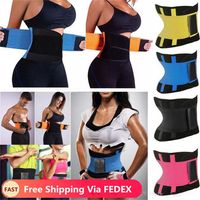 Wholesale DHL Free Ship Body Shapers Unisex Waist Cincher Trimmer Tummy Slimming Belt Latex Waist Trainer For Men Women Postpartum Corset Shapewear