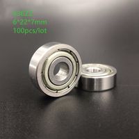 636ZZ 2Z Metal Shielded Deep Groove Ball Bearing 6x22x7mm