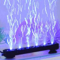 Wholesale Fish lights led waterproof lighting colorful bubble lighting aquarium diving decor lamp with air Pump LLFA