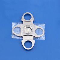 Wholesale Stainless Steel Cigar Cutter Small Double Blades Cigar Scissors Pure Metal Metal With Plastic Cut Cigar Devices LXL567