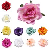 Silver Hair Pin Grip Clips Slides Bobby Accessory Flowers Rose Retro Wedding