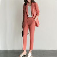 Wholesale Elegant Women Leisure Suit Custom Made Formal Office Work Wear Sexy One Button Ladies Party Suits Evening Wear