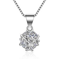 Wholesale CZ Crystal from Swarovski Clear Cubic Zirconia Necklaces Pendants For Women Fashion Jewelry Anniversary Gift Classic Accessories WA61