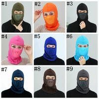 Wholesale Bike Cycling Winter Warm Neck Face Mask Unisex Outdoor mask Sport Thermal Flannel Hat Ski Hood Helmet Caps Color ZZA551