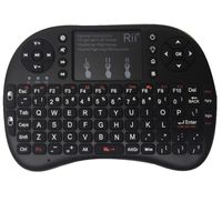 Wholesale New Rii Mini i8 GHz Wireless Keyboard With Touchpad Mouse LED Backlit Touchpad Mouse Combo Keyboard Rechargable Li ion Battery