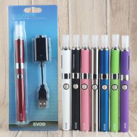 Wholesale EVOD Vape Starter Kit E Cig Pen ml MT3 Vaporizer mah Battery Vaping Ego e Cigarette Blister Kits