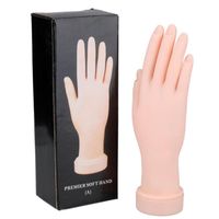 Wholesale NAT008 Nail Art Practice Soft Plastic Model Hand Flexible Soft Plastic Flectional Bendable Mannequin Model Training Tool