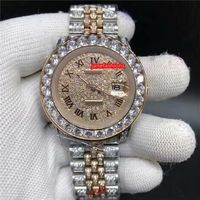 Wholesale hot sell full diamond men s watches top fashion boutique diamond watches hip hop rap style popular worldwide popular automatic watches