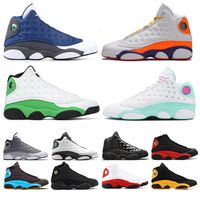 Wholesale 13 s men women basketball shoes luck green Flint Playground Aurora Green Atmosphere Grey Barons Hologram Bred GS sports sneakers