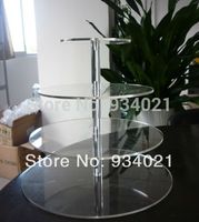Wholesale 4 Tier Acrylic cupcake and cake tower display stand Party Wedding Birthday cake decoration
