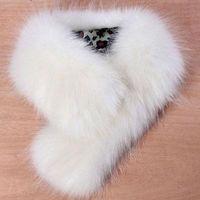 Wholesale Fashion Faux Fox Fur Collar Scarf Fluffy Winter Shawl Wrap Stole Scarfs Chic