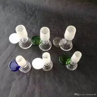 Wholesale Circular handle funnel adapter Glass bongs Oil Burner Glass Water Pipes Oil Rigs Smoking Free