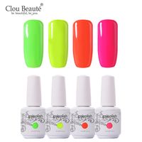 Clou Uv Beaute Nail Gel Lak Polonaise Vin Rouge Nu Rose Gel Nail Couleur Neon Uv Polish Laque Vernis Soak Off