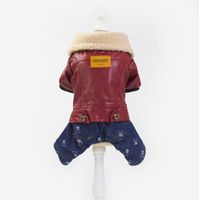 Pour Imperméables Chien Cuir Manteau De Hiver Vêtements Animaux Chaud Veste En Automne Petits Compagnie 2019 Pu Chiens MUzSVp