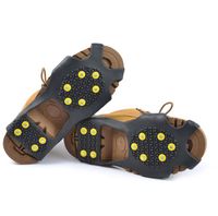 Wholesale kids teenager Snow shoes Antislip Spikes Grips Grippers outdoor hiking Mountaineering Crampons silicone Antiskid Climbing shoe covers