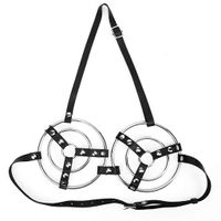 Wholesale Latest Female Adjustable Stainless Steel Band Bra Brassiere Breast Form Bondage Chastity Device For Women Adult Bdsm Sex Games Toy