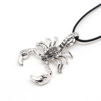 Wholesale Fashion Men Necklace pc Scorpion King rope clavicle chain Lobster extended chain Charm Pandant Necklace Jewelry