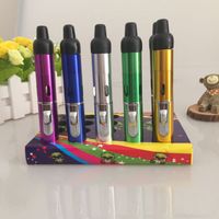 Wholesale Newest style vape pen portable vaporizer lighter click n vape dry herb vaporizer sneak with built in Wind Proof torch Lighter