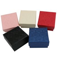 Wholesale cm Jewelry Display Bag Gift Box Scallop Pattern Jewelry Case Xmas Storage Container Party Decoration