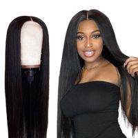 Wholesale Remy Straight x4 Lace Front Wig Real Human Hair Toppers Sew In Brazilian Hair Black Women s Wig Braided Up Pre Plucked