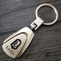 Wholesale High Quality D Metal Car Keychain Key Holder Logo Auto Car Fashion Accessories For Lada Kalina Granta Chain Ring