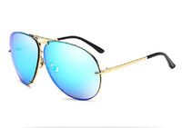 Wholesale Famous Aviation Sunglasses Men Fashion Shades Mirror Female Sun Glasses For Women Eyewear Kim Kardashian Oculo