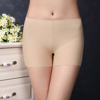 Wholesale New Arrival Summer Women Seamless Safety Pants Plus Size Ice Silk Boy Shorts Boxer Sexy Female Briefs Panties Hot Underwear
